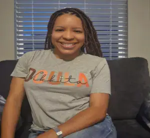 Nikkita Jervey, founder of Birthing Peace, sharing the personal story and passion behind her work as a doula